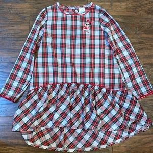 3/$15 🔴 Girl’s Disney Store Christmas Nightgown size 7/8 high low